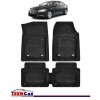 Covorase Auto TeamCar&reg; Tip Tavita Compatibile Jaguar XF II (2015+) Negru Material Rezistent, Cauciuc