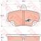 Set placute frana,frana disc RENAULT CLIO II (BB0/1/2, CB0/1/2) (1998 - 2005) TRW GDB1332