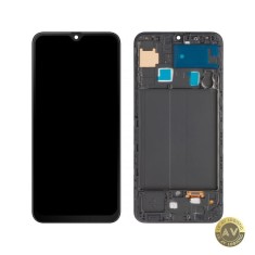 Display cu Touchscreen MP compatibil cu Samsung Galaxy A50 A505 cu Rama Negru