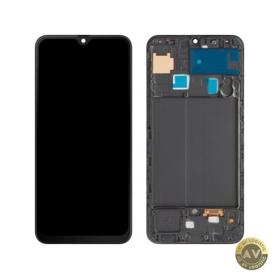 Display cu Touchscreen MP compatibil cu Samsung Galaxy A50 A505 cu Rama Negru foto