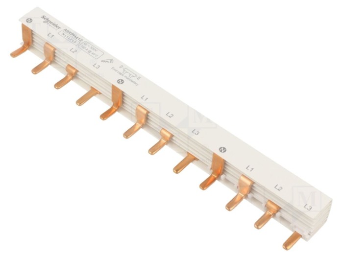 Bară colectoare 4P 415V 100A 12 module