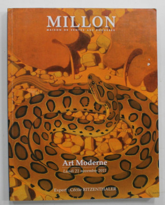 MILLON , MAISON DE VENTES AUX ENCHERES , ART MODERNE , CATALOG DE LICITATIE IN LIMBA FRANCEZA , LUNDI 21 NOVEMBRE 2011 foto