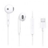 Casti in ear, Earbuds, mufa USB-C, Pentru Samsung/Huawei/Xiaomi/iPad/Iphone, Microfon incorporabil, Alb, Oem