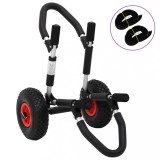 VidaXL Cărucior de SUP pentru placa de surf pliabil, 45 kg, aluminiu