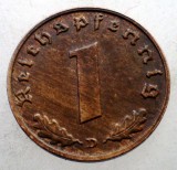 2.523 GERMANIA WWII 1 REICHSPFENNIG 1939 D, Europa, Bronz