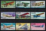 UMM AL QIWAIN 1968 - Istoria aviatiei /serie completa MNH