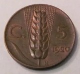 Cumpara ieftin CY - 5 centesimi 1920 Italia / frumoasa, Europa, Cupru (arama)