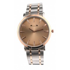 Ceas de mana barbati elegant, argintiu Matteo Ferari - MF10027REDSILVER