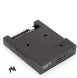 Uated USB Floppy Drive Emulator-Negru, unitate de dischetă de 3,5 inchi la emula