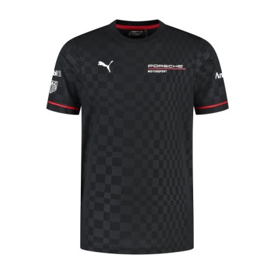 Porsche Motorsport tricou de bărbați official Teamline Replica black 2025 - XXL foto