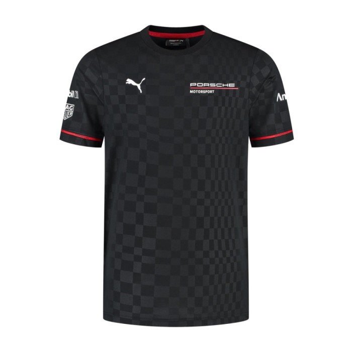 Porsche Motorsport tricou de bărbați official Teamline Replica black 2025 - XXL
