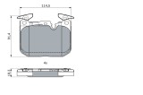 BOSCH 0 986 494 947 set placute frana,frana disc