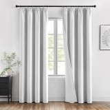 Set 2 Bucati Draperie, Tip Blackout, 140 X 245 Cm, Gri Deschis - CN