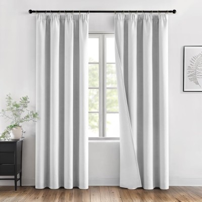 Set 2 Bucati Draperie, Tip Blackout, 140 X 245 Cm, Gri Deschis - CN foto