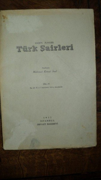 Poeti turci, Caiet 4 Mahmud Kemal Inal, Istanbul 1937