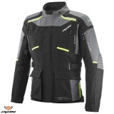 Cumpara ieftin Geaca (jacheta) motociclete barbati Touring/Adventure Ixon All season model Midgard MS culoare: negru/gri/galben 4XL
