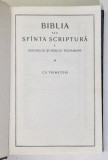 BIBLIA SAU SFANTA SCRIPTURA A VECHIULUI SI NOULUI TESTAMENT , CU TRIMETERI , EDITATA DE RUMANIAN BIBLE , 1992 * MICI DEFECTE