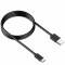 Cablu de date si incarcare pentru Samsung S8/S8+/S9/S9+/S10/S10+/S10 Lite, USB Type C 1m, HD21, Negru