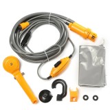 Cumpara ieftin Dus Portabil Pentru Camping, Presiune Placuta, Suport Pentru orice suprafata, Compact, Alimentare 12V de 5M, Pompa cu Filtru, Buton Start/stop, Geanta
