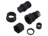 Conector circular B mamă PIN 3 5A IP67 drept