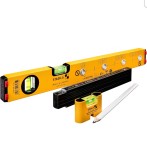 Cumpara ieftin Kit electrician STABILA Electric Set, nivela 43 cm + mini nivela 7 cm + ruleta pliabila 2 m + creion, set profesional complet
