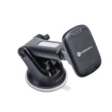 Suport Auto Magnetic Forcell F-Grip Carbon H-CT327 pentru Parbriz si Bord, Rotire 360 , Negru