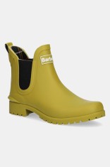 Barbour cizme Wilton femei, culoarea verde, LRF0066GN22