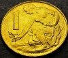 Moneda 1 COROANA - CEHIA, anul 1991 * cod 2001 B = patina frumoasa, Europa