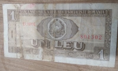 Romania RSR 1 lei 1966 foto