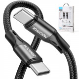 Cablu De &icirc;ncărcare Rapidă / Date Joyroom USB Tip C - USB Tip C PD 60W 2m Negru (S-2030N1-60)