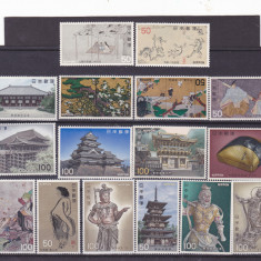 JAPONIA 1976 - 78 ARTA TEZAUR NATIONAL serii complete ** - MNH -
