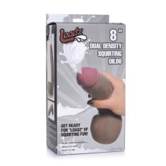 Dildo cu Ejaculare XR Brands "Squirting Chocolate" 21 cm - Maro##