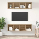 Cumpara ieftin Set comoda TV 2 buc. 37 x 37 x 142,5 cm Stejar Artizanal