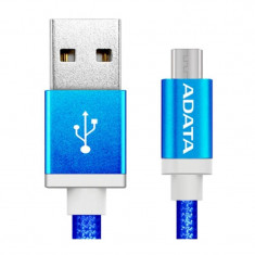 Cablu de date ADATA USB tip-A la Micro USB Blue foto