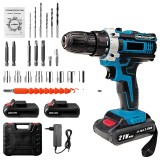 Cumpara ieftin Masina de gaurit si insurubat, 32Nm, 1300mAh, 1350rpm, 21V, 2 viteze, portabil, set 27 piese