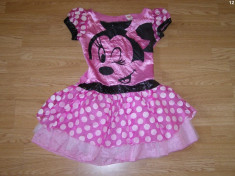 costum carnaval serbare rochie minnie pentru copii de 10-11-12 ani foto