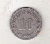 Bnk mnd Germania 10 pfennig 1890 A, Europa