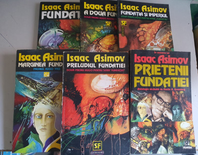 ISAC ASIMOV - SERIA FUNDATIA - 5 volume + Prietenii Fundatiei foto