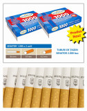 SENATOR 2 X 1.000 - 2000 Tuburi de tigari cu filtru pentru injectat tutun