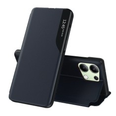 Husa tip carte compatibila xiaomi redmi note 13 4g, stand view, dark blue foto