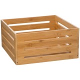 Cos depozitare 5Five din bambus masiv, 31x15x31 cm, natur Household NewTrend
