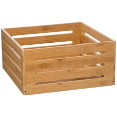Cos depozitare 5Five din bambus masiv, 31x15x31 cm, natur Household NewTrend