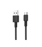 HOCO X29 Carbon cablu de date USB la Micro-USB-Lungime 1 Metru-Culoare Negru