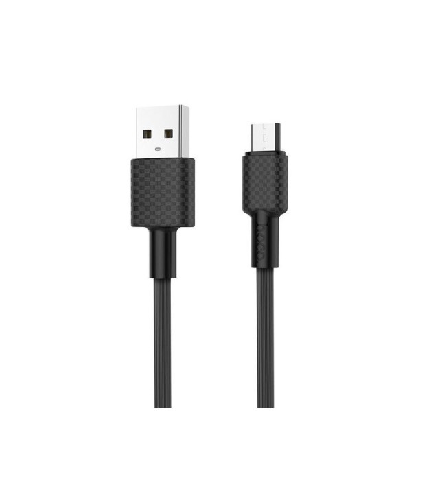 HOCO X29 Carbon cablu de date USB la Micro-USB-Lungime 1 Metru-Culoare Negru