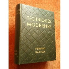 TECHNIQUES MODERNES - JACQUES PASSAT (CARTE IN LIMBA FRANCEZA) foto