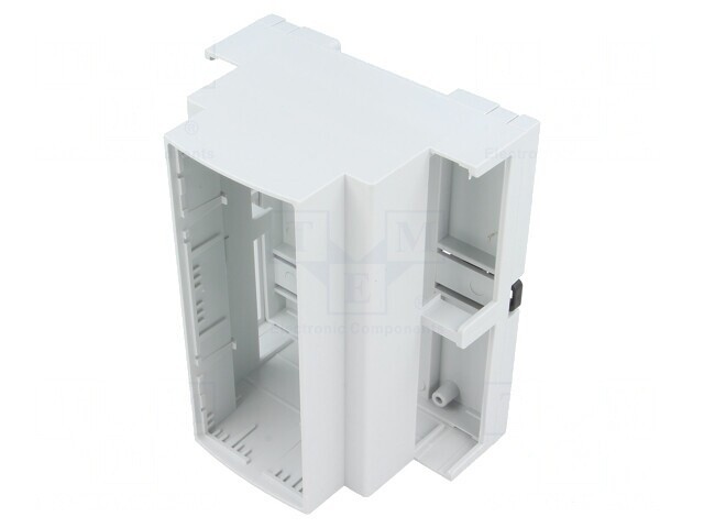 Carcasă ABS gri pentru șină DIN 89x106x65mm