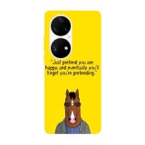 Husa compatibila cu Huawei Nova Y70 model BoJack Horseman Quote, Silicon, TPU, Viceversa, Transparent, Carcasa