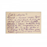 Dimitrie C. Ollănescu, carte de vizită cu o &icirc;nsemnare olografă, 1906