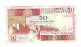 Bancnota Somalia 50 shillings/shilin 1987, stare foarte buna