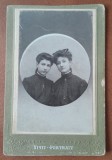 Fotografie tip CDV, mama si fiica, 1915